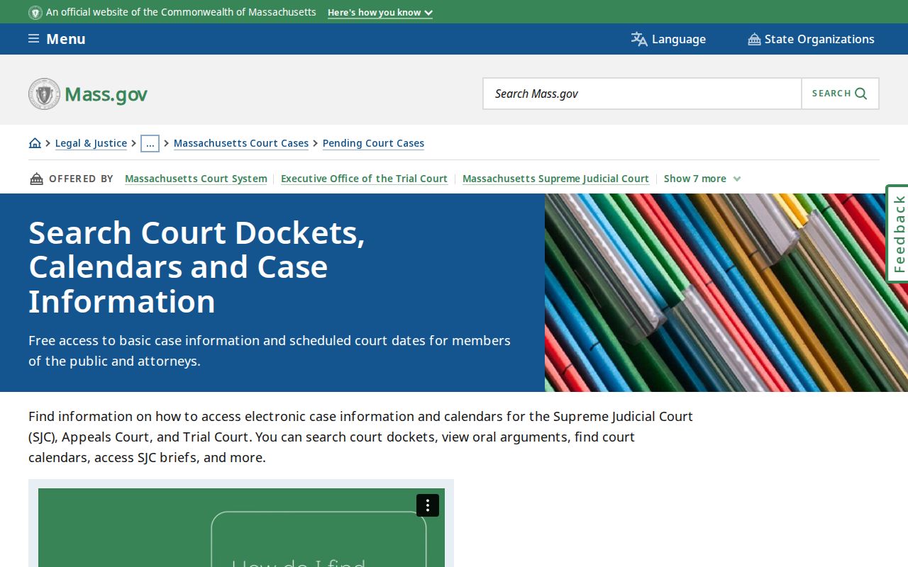 Pittsfield resident lookup court docket information